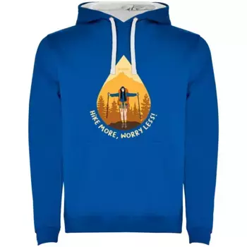 Худи Kruskis Hike More Two-Colour, синий