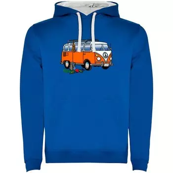 Худи Kruskis Hippie Van Climbing Two-Colour, синий