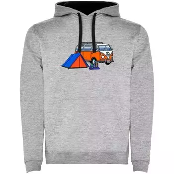 Худи Kruskis Hippie Van Trek Two-Colour, серый
