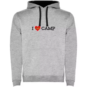 Худи Kruskis I Love Camp Bicolor, серый