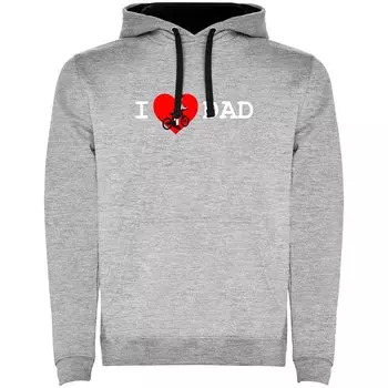 Худи Kruskis I Love Dad Two-Colour, серый