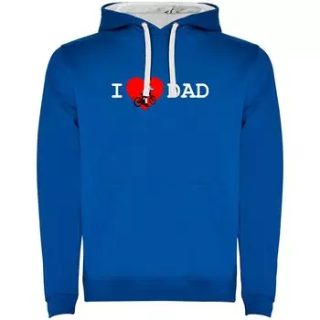 Худи Kruskis I Love Dad Two-Colour, синий