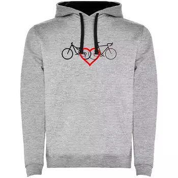 Худи Kruskis Love Two-Colour, серый