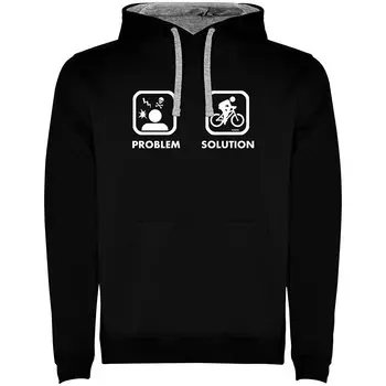 Худи Kruskis Problem Solution Bike Two-Colour, черный