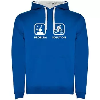 Худи Kruskis Problem Solution Bike Two-Colour, синий