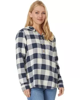 Худи L.L.Bean Midweight Flannel Hoodie, цвет Dark Indigo
