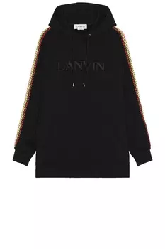 Худи Lanvin Ide Curb Oversized, черный