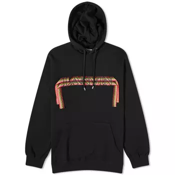 Худи Lanvin с кружевной вышивкой Popover, черный