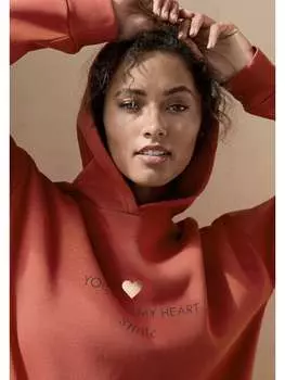 Худи LASCANA, цвет rotbraun