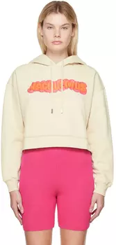 Худи Le Papier 'Le Sweatshirt Pate Modeler' бежевого цвета. Jacquemus