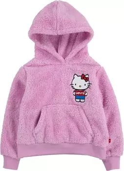 Худи Levi'S Hello Kitty Sherpa Hoodie, цвет Pink Lavender