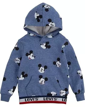 Худи Levi's Kids All Over Print Mickey Hoodie, цвет Navy Heather