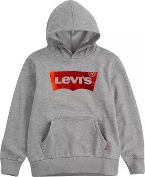 Худи Levi's Kids Fleece Hoodie, цвет Grey Heather