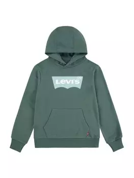 Худи Levi's Kids Regular fit Sweatshirt Batwing, темно-зеленый