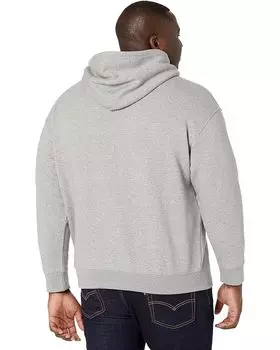Худи Levi's Mens Big & Tall Seasonal Hoodie, цвет Mid Tone Grey Heather