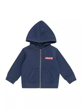 Худи Levis Kids Zip-Up Hoodie, темно-синий