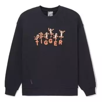 Худи Li-Ning x Disney Crossover Series Cartoon Alphabet Printing Pullover 'Black', черный