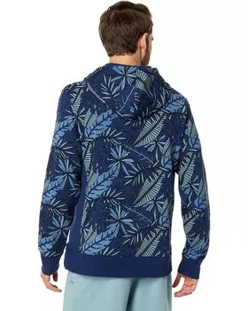 Худи Life is Good Tropical Palm Print Simply True Fleece Hoodie, цвет Darkest Blue