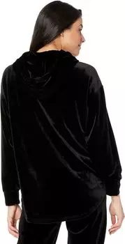 Худи Liverpool Los Angeles Relaxed Fit Stretch Velvet Hoodie w/ Kangaroo Pocket, черный