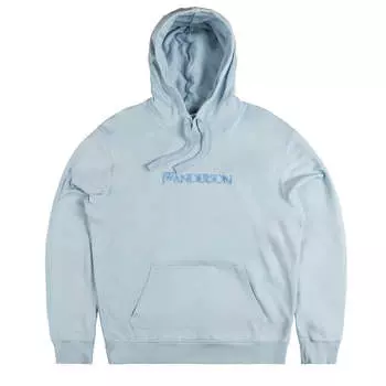 Худи logo embroidery hoodie Jw Anderson, голубой