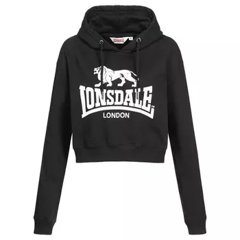Худи Lonsdale Roxeth Cropped, черный