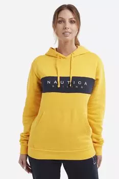Худи Lora с логотипом Nautica, желтый