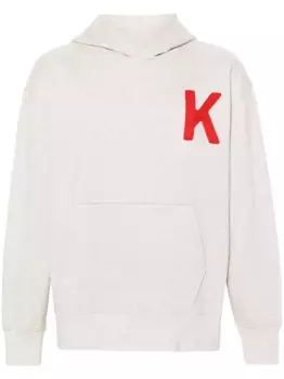 Худи Lucky Tiger с вышитым логотипом KENZO, серый