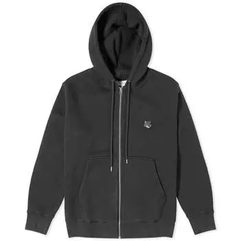 Худи Maison Kitsune Bold Fox Head Patch Zip, черный