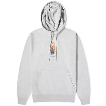 Худи Maison Kitsune Dressed Fox Regular, цвет Light Grey Melange