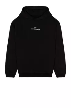 Худи Maison Margiela Upside Down Logo, черный