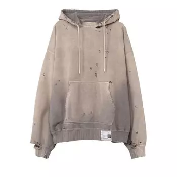 Худи Maison Mihara Yasuhiro Sun Faded Hoodie Beige, желто-коричневый