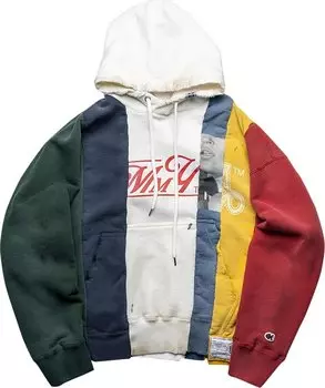 Худи Maison Mihara Yasuhiro Vertical Switching Hoodie 'Multi', разноцветный