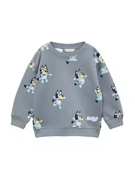 Худи MANGO KIDS Sweatshirt, цвет marine blue/opal/light blue