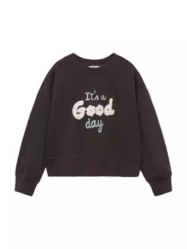 Худи MANGO KIDS Sweatshirt GOOD, цвет anthracite/basalt grey