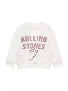 Худи MANGO KIDS Sweatshirt RLENGUI, белый