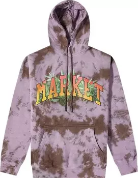 Худи Market Arc Herbal Remedy Tie Dye Hoodie 'Purple Grey White', разноцветный