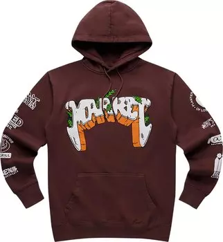 Худи Market Growclub Hoodie 'Acorn', коричневый