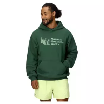 Худи Marmot Mountain Works, зеленый
