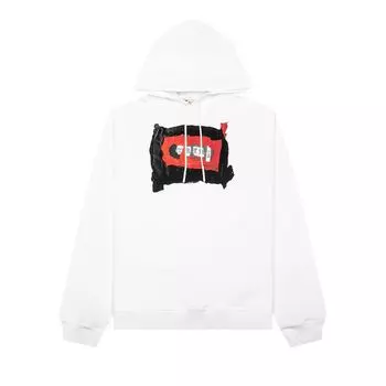Худи Marni Logo Printed Hoodie 'Lily White', белый