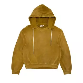 Худи Marni Overdyed Hoodie, зеленый