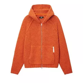 Худи массивной вязки на молнии Stussy Tera