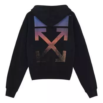 Худи Men's Off-White FW21 Arrow Printing Pattern Loose Fit Black