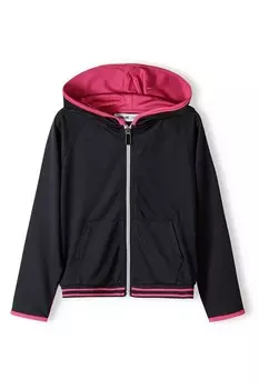 Худи MINOTI Zip-Up Hoodie, черный