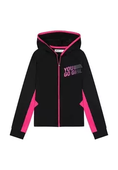 Худи MINOTI Zip-Up Hoodie, черный