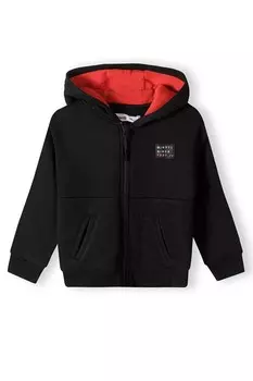 Худи MINOTI Zip-Up Hoodie, черный