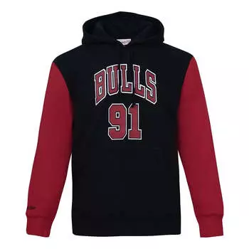 Худи Mitchell & Ness Chicago x NBA Chicago Bulls Hoodie 'Dennis Rodman 1996', черный