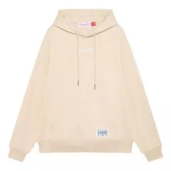 Худи Mitchell & Ness Logo Fleece Hoodie 'Beige', бежевый