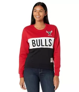 Худи Mitchell & Ness, NBA Color-Block Crew 2.0 Bulls