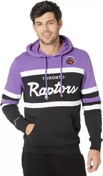 Худи Mitchell & Ness NBA Head Coach Hoodie Raptors, цвет Purple/Black