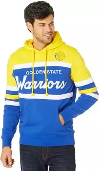 Худи Mitchell & Ness NBA Head Coach Hoodie Warriors, цвет Gold/Royal